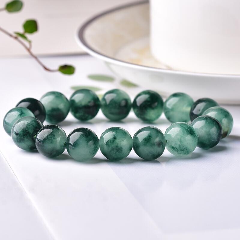Natural Ice Jade Bracelet Agate Chalcedony Bracelet for Men and Women, Couple, Student, Best Friend Jewelry, Valentine's Day