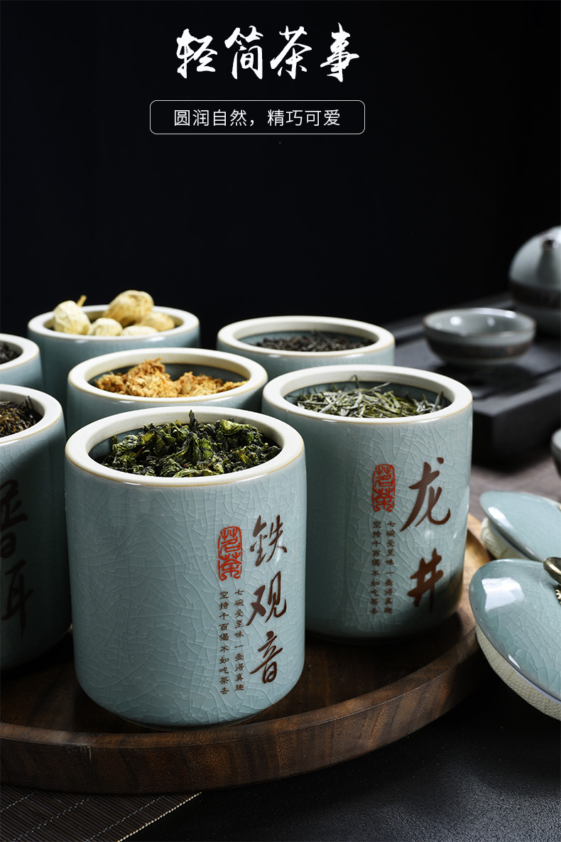 Small tea house auspicious elder brother up with ceramic seal pot store receives tea accessories pu - erh tea pot seal