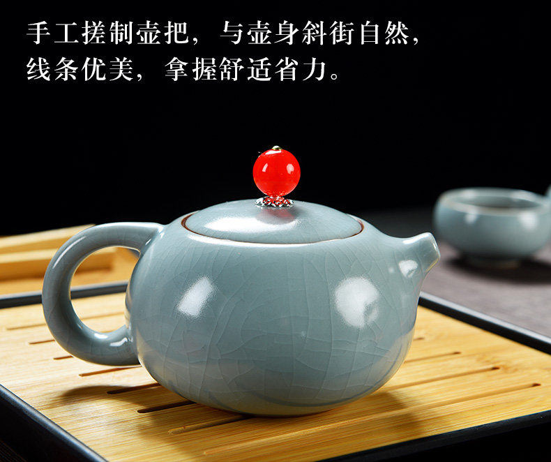 Your up kung fu tea set a pot of hexagon cup portable travel ceramic tea tray was suit household is suing teapot teacup