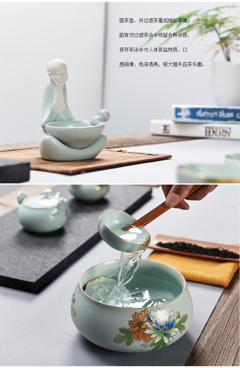 Howe cheung kung fu tea set to open the slice your up of a complete set of ceramic tea tureen teapot tea gift box