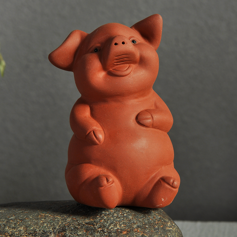 Howe auspicious happy "boutique purple sand tea pet lovely gift item manual its handicraft