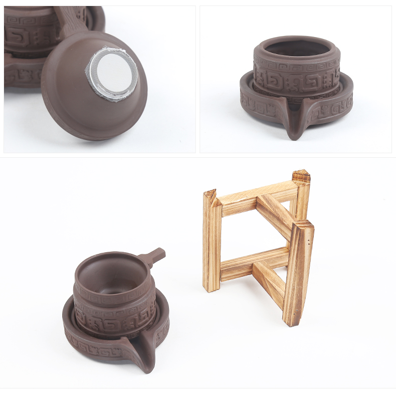 Howe auspicious ideas purple) tea filter stone mill sami make tea tea strainer ceramic filter tea accessories