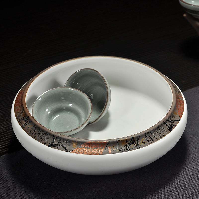 Howe cheung kung fu tea tea accessories cup for wash the writing brush washer wash tea brother your up up ceramic tea