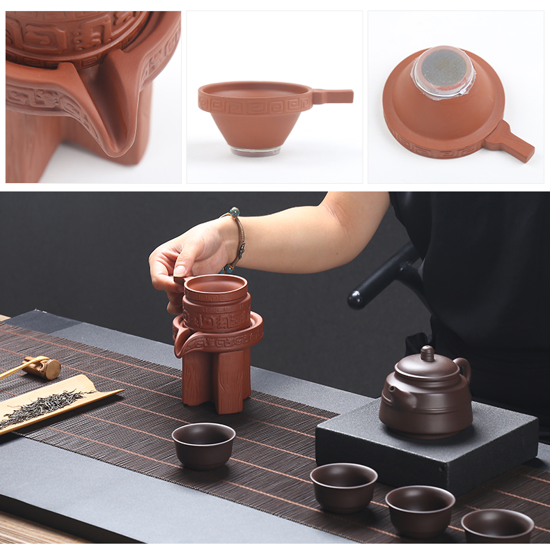 Howe auspicious ideas purple) tea filter stone mill sami make tea tea strainer ceramic filter tea accessories