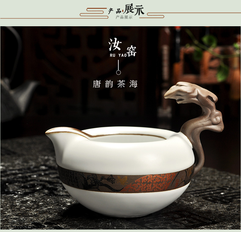 Howe auspicious tea elder brother up with crack glaze tea tea accessories, head points tea fair keller, ceramic your up