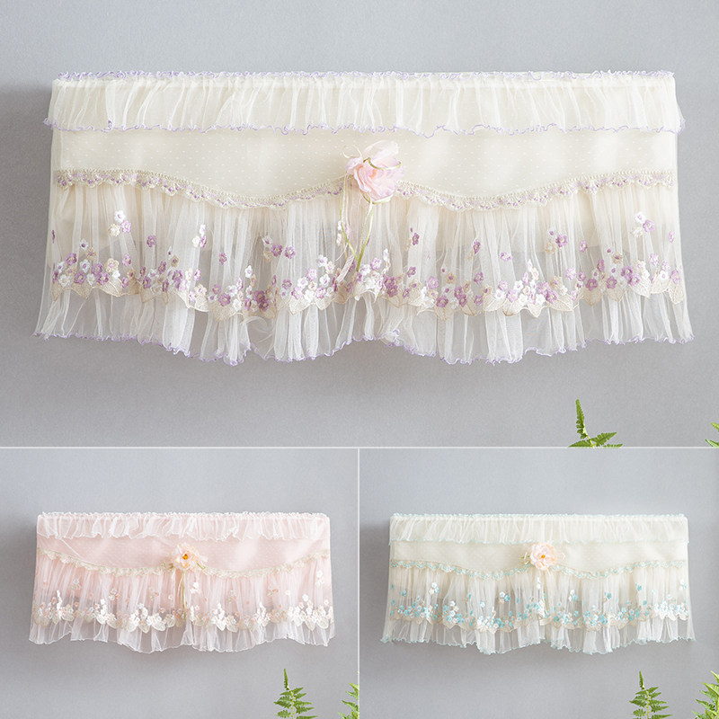 kong diao zhao wall-mounted air conditioning dust cover 1 5P Gree kong diao tao hanging lace empty article cover start not to take bedroom all inclusive