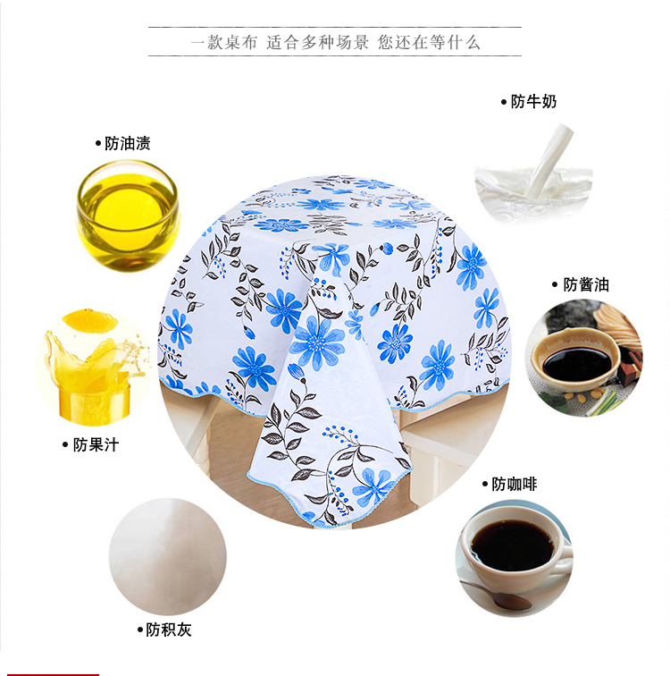Mục Vụ phòng khách PVC khăn trải bàn chống thấm dầu nóng dùng một lần khăn trải bàn nhựa bàn tròn bàn ăn hình chữ nhật bàn cà phê mat - Khăn trải bàn khăn trải bàn tròn tiệc cưới