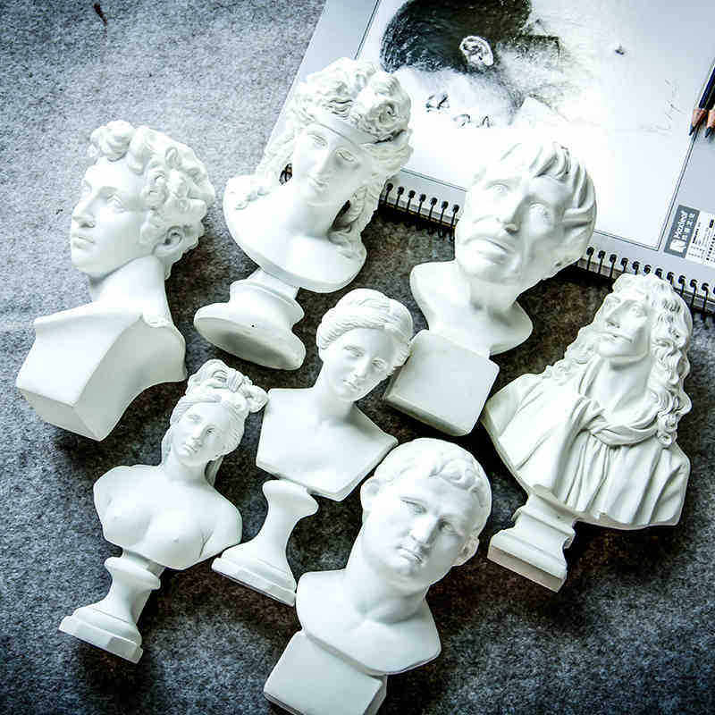 15CM David Wei Marseille Venus Laokong sketch figure Resin plaster head painting head ornament