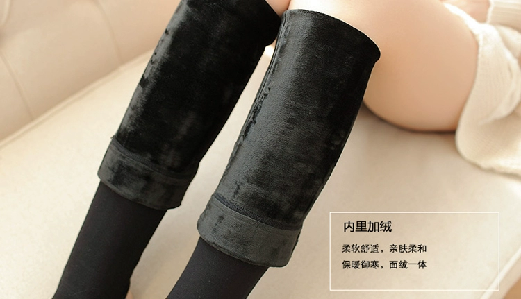 Quần legging SK mùa đông chính hãng vớ nữ qua đầu gối dày cộng với vớ nhung ấm vớ đùi Hàn Quốc vớ bàn đi trong nhà