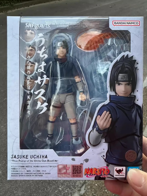 Brand New in Stock Bandai Shf Naruto Uchiha Sasuke the Genius Ninja with a Humorous Figure