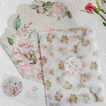 Rose Ocean Wind - flower envelope Wei - sulfate paper envelope and blessing letter receives