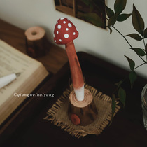 Retro Mushroom Water Pens Senteo Art Pendulum Creative Hand for engraving pen Home Residence Decoration Gift Photo props