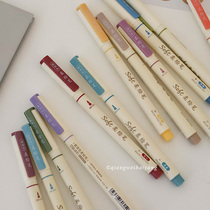 Rosewood Ocean Wonderful China Color Flexo Plotter 3 Loaded Hand Bill Writing Show Lpen Painting Brush Soft Head Pen