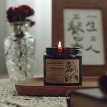 Rose ocean retro art sleep aromatherapy ins French home furnishings bedroom atmosphere candle gift