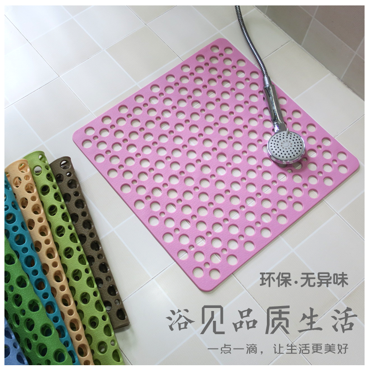 Không mùi phòng tắm chống trượt mat tắm vòi sen lớn với cốc hút massage mat nhà vệ sinh nhà vệ sinh khoảng thời gian nước mat