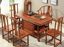 Hefei workbench Antique solid wood tea table Kung Fu tea several tea tables Tea art table Office tea set Chinese simple