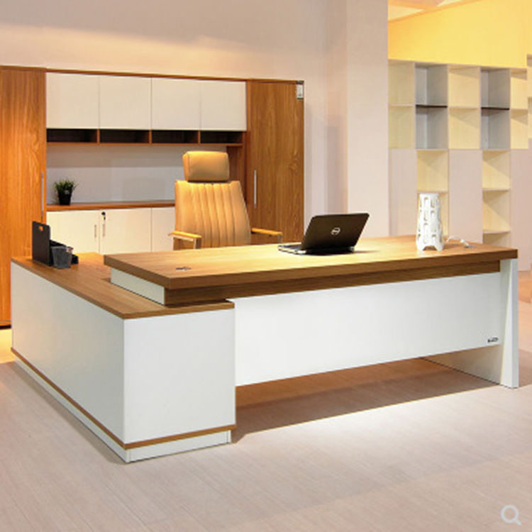 Hefei Factory Customized President Table Boss Table Boss Table Large Class Desk Desk Desk Chair Desk Chair Composition Manager Desk