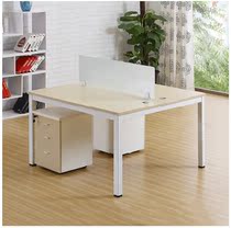 Hefei custom staff desk office desk 4-person deck double staff computer desk and chair combination steel frame furniture modern