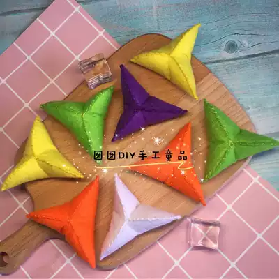 (Finished product)Non-woven sugar triangle DIY kindergarten homework teaching aids Home noodles snacks simulation food