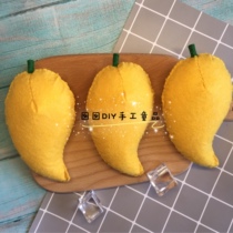 (Finished) non-woven mango DIY kindergarten homework teaching aids toys playing house fruit simulation food