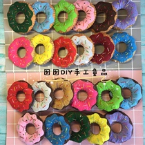 (Finished) non-woven doughnut bagel DIY kindergarten homework teaching aids West Point dessert snack food
