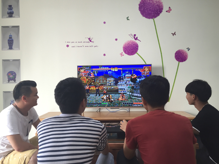 Bốn chiều đôi home arcade joystick để kết nối TV 97 tháng ánh sáng kho báu hộp 6 trò chơi máy được xây dựng trong 1220 một phụ kiện chơi pubg