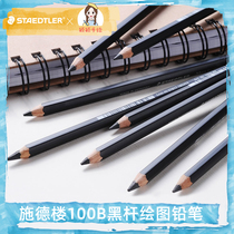 German STAEDLER Schedlou 100B Black Rod Sketching 2B 2B 4B 4B 6B 8B Painting Without Reflecting Carbon Pencil
