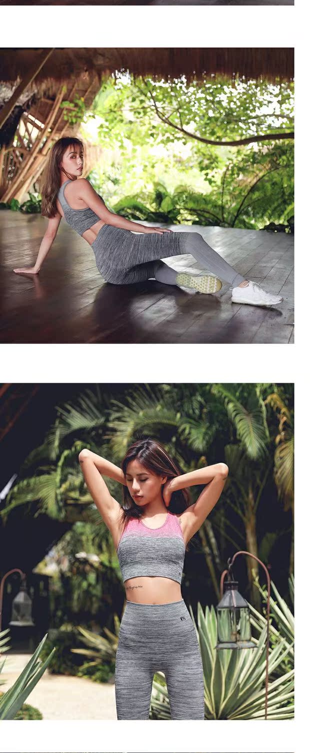 Runaway Loli Đồ lót thể thao của phụ nữ làm đẹp theo phong cách vest trở lại tập hợp áo ngực yoga chống sốc tập thể dục thoáng khí - Đồ lót thể thao quần áo tập gym