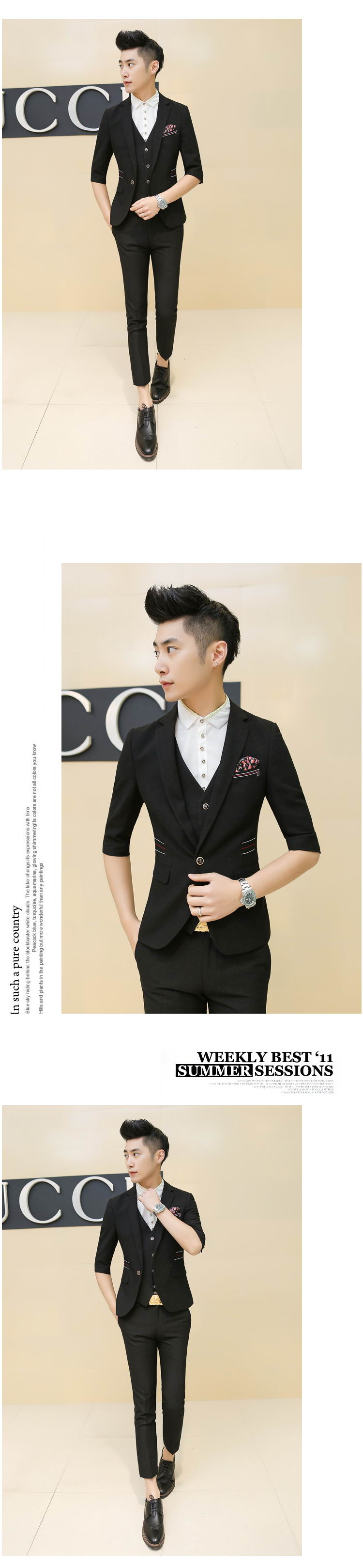 Costume homme en coton pour été - Ref 1573470 Image 11