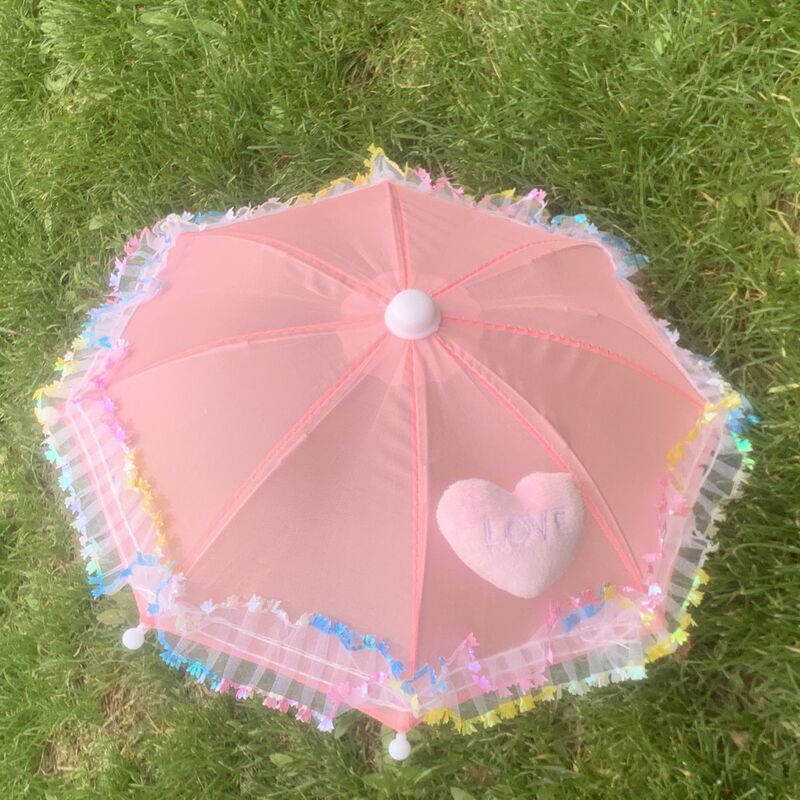 Infants and Toddlers Diameter 27cm Cute Little Umbrella Lace Umbrella Motorcycle Umbrella Baby Toy Umbrella Kidsren's Toy Mini Umbrella
