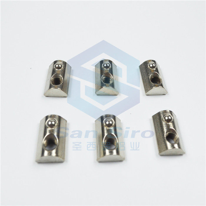 European standard industrial aluminum extrusion material accessories special nut elastic nut marble nut M4M5M6M8M10