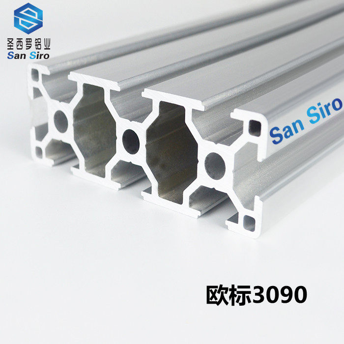 Aluminum extrusion materials Euro 3090 aluminum alloy aluminum alloy square pipe profile bracket European Label 3090 pipelining frame