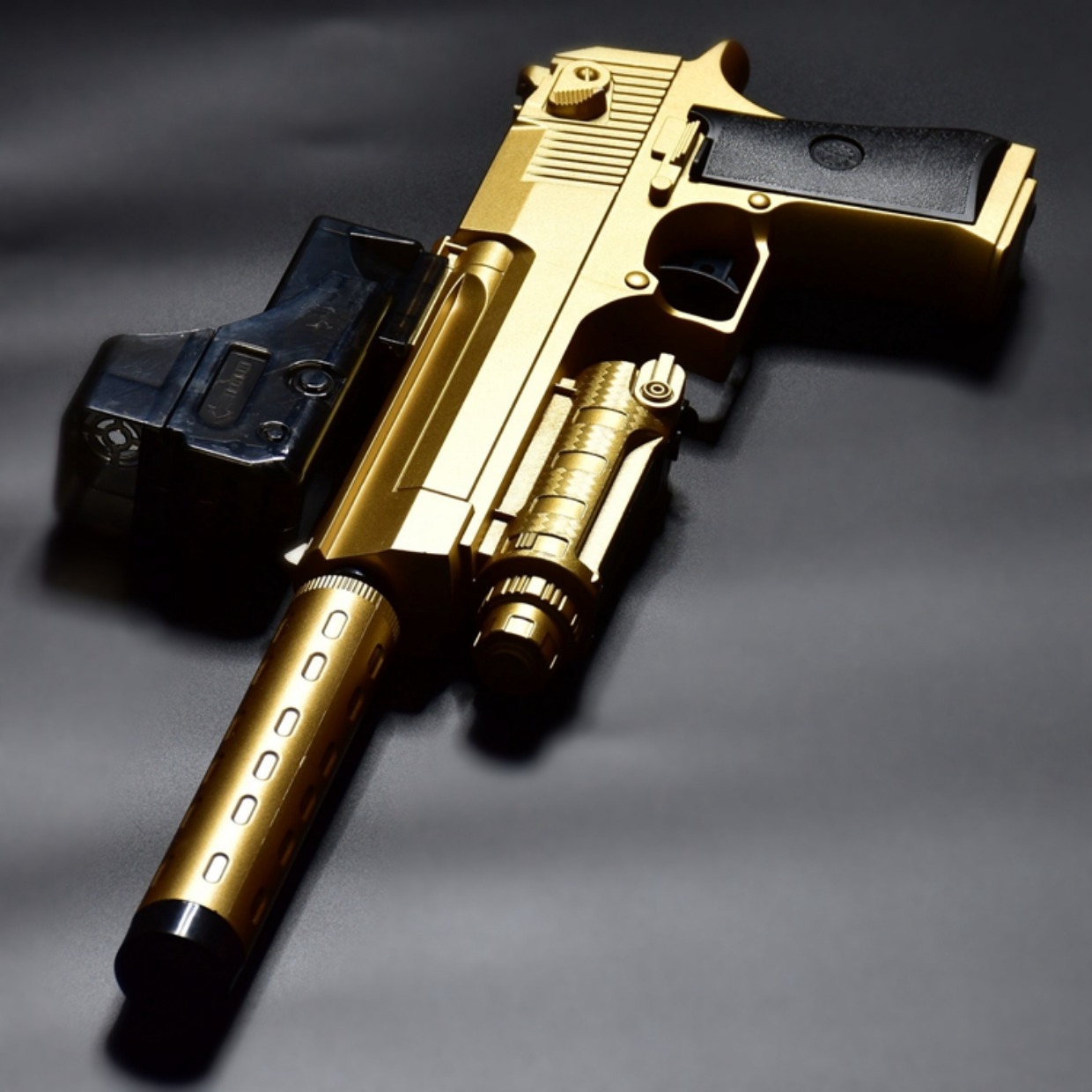 Điện Lianfa Water Gun Boy Đồ chơi trẻ em Súng lục Vỏ đạn Pha lê Mềm Mềm Sa mạc Eagle Tay Grab súng nước đồ chơi cỡ lớn