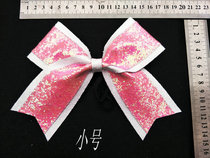 Flower ball cheerleading dance competition bow headwear floral headdress hair accessories hair with pink blue and white full mail discount