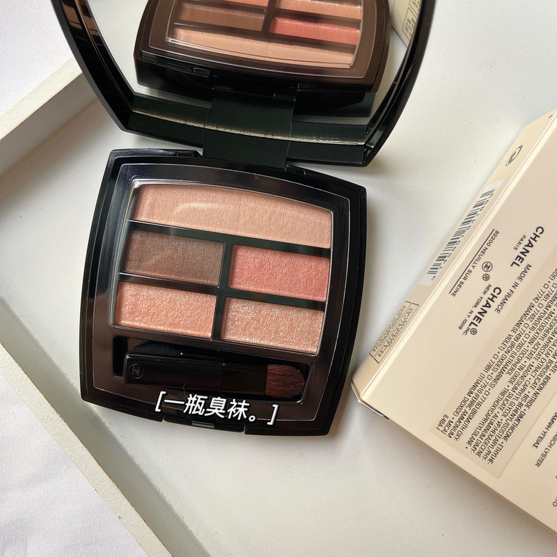 In Stock CHANEL Limited Edition White Peach Palette Warm 5-Color Eyeshadow Palette Light/Medium