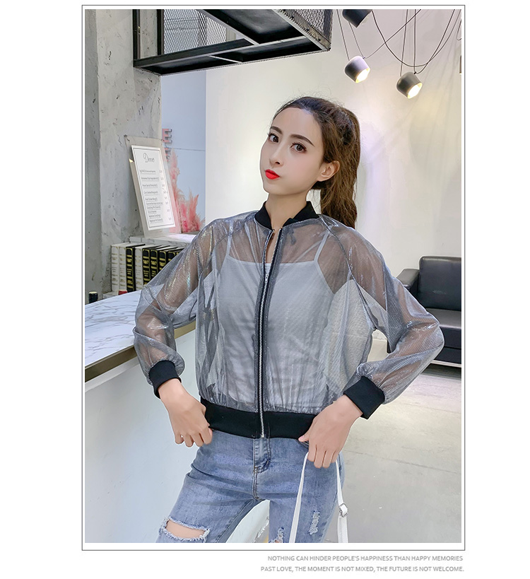 VK旗艦店 韓國風寬鬆百搭學生貼圖防曬衣薄單品外套