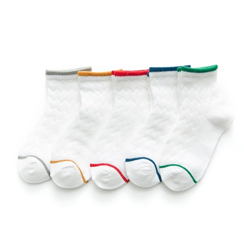 Летние носки для раннего возраста подходит для мужчин и женщин для девочек, средней длины, 0-5-12 лет