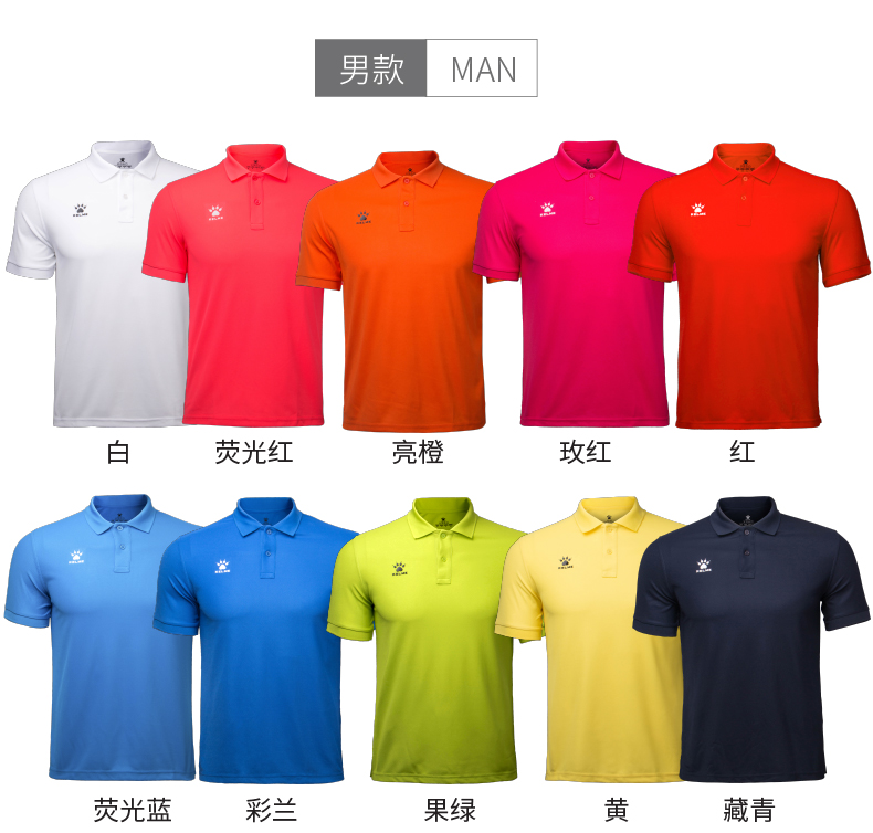 KELME Kalmei thể thao POLO áo sơ mi ngắn tay ve áo T-Shirt tùy chỉnh yếm nam giới và phụ nữ đội quần áo thở tự trồng trọt áo polo trẻ em