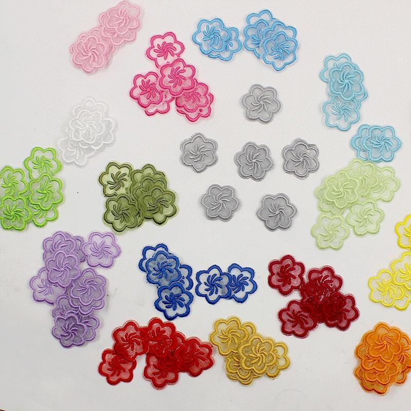 Decal Clothing Labeling Self-Adhesive Seamless Pants Mesh Embroider Decorative Flower Lace Transparent Small Repair Subsidy