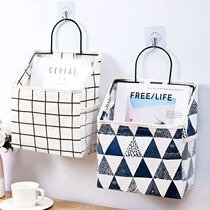 Toilet toilet paper hanging bag fabric wall hanging object small wall hanging home cute toilet paper storage bag cloth bag