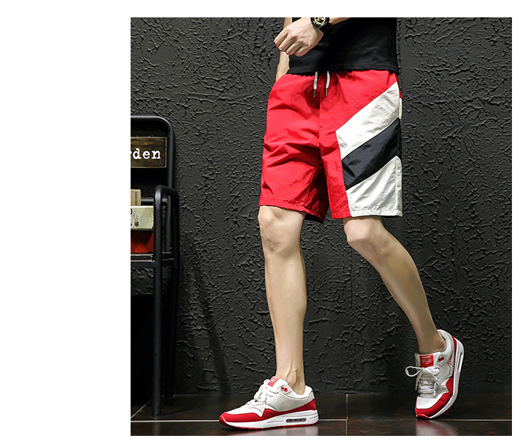 Mùa hè quần năm quần thể thao thủy triều thương hiệu quần Hong Kong phong cách quần short nam quần âu chất béo cộng với phân bón XL - Quần Harem quần áo nam đẹp