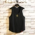 Mùa hè nam thể thao và thể thao cotton vest thủy triều chất béo áo thun không tay giản dị cắt vai cộng với phân bón XL - Áo vest cotton áo khoác ghi lê nam Áo vest cotton