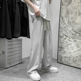 Демисезонные трендовые штаны, костюм для отдыха, увеличенная толщина, свободный прямой крой, подходит для подростков