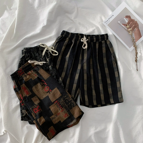 Летние тонкие шорты для отдыха, спортивные пляжные штаны, оверсайз, размер