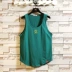 Mùa hè nam thể thao và thể thao cotton vest thủy triều chất béo áo thun không tay giản dị cắt vai cộng với phân bón XL - Áo vest cotton áo khoác ghi lê nam Áo vest cotton