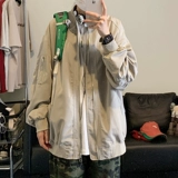 Дизайнерская осенняя демисезонная куртка, бейсбольная форма для влюбленных для отдыха, тренд сезона, в американском стиле, оверсайз