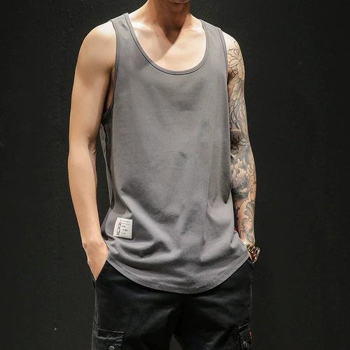 Мужской японский летний жилет, спортивная футболка для спортзала без рукавов, размер