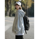 Демисезонная толстовка, цветной балахон для отдыха, куртка для влюбленных, оверсайз