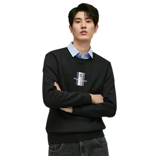 Red bean plus velvet antistatic fake two-piece sweater