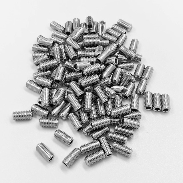 304 Stainless Steel Hex Socket Headless Countersunk Screws, Locking Screws, Din916 Machine Screws M3/M4